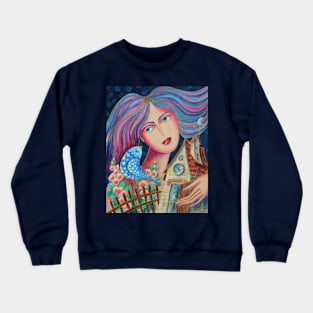 Song About Home Watercolor Illustration Crewneck Sweatshirt